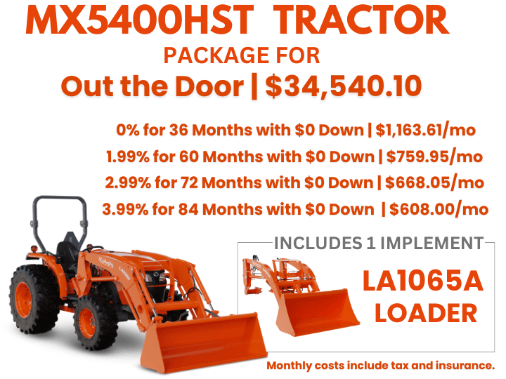 MX5400HST Tractor Package